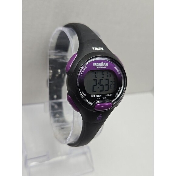 Womens Timex Ironman Triathlon 10 Lap Digital Watch Indiglo Alarms New Battery - Picture 4 of 11